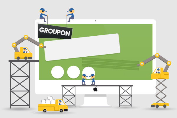 who designed groupon website