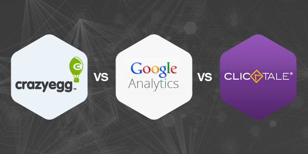 google analytics vs clicktale vs crazyegg