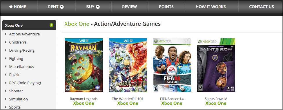 Online Game Renting and Buying Website - Design and Features Details