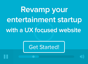 Entertainment startup with a UX focused website