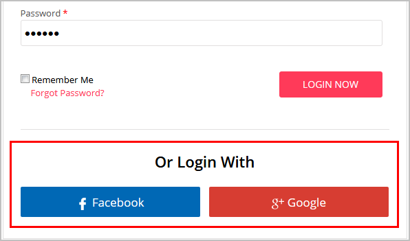 Social Media Login