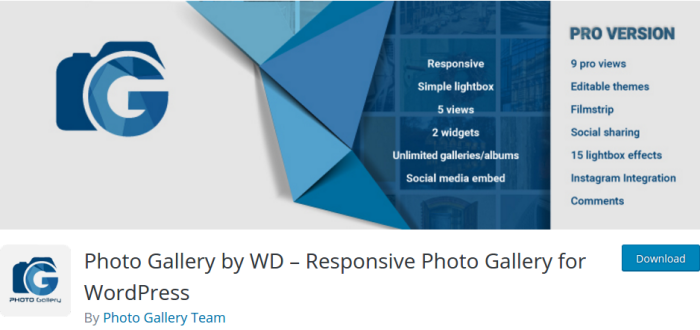 Photo Gallery by WD Plugin