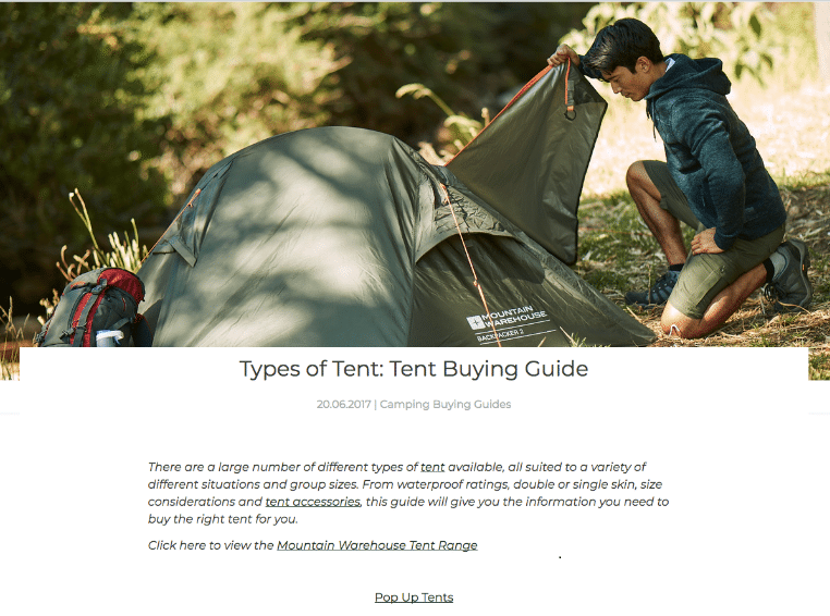 Guides- Tent