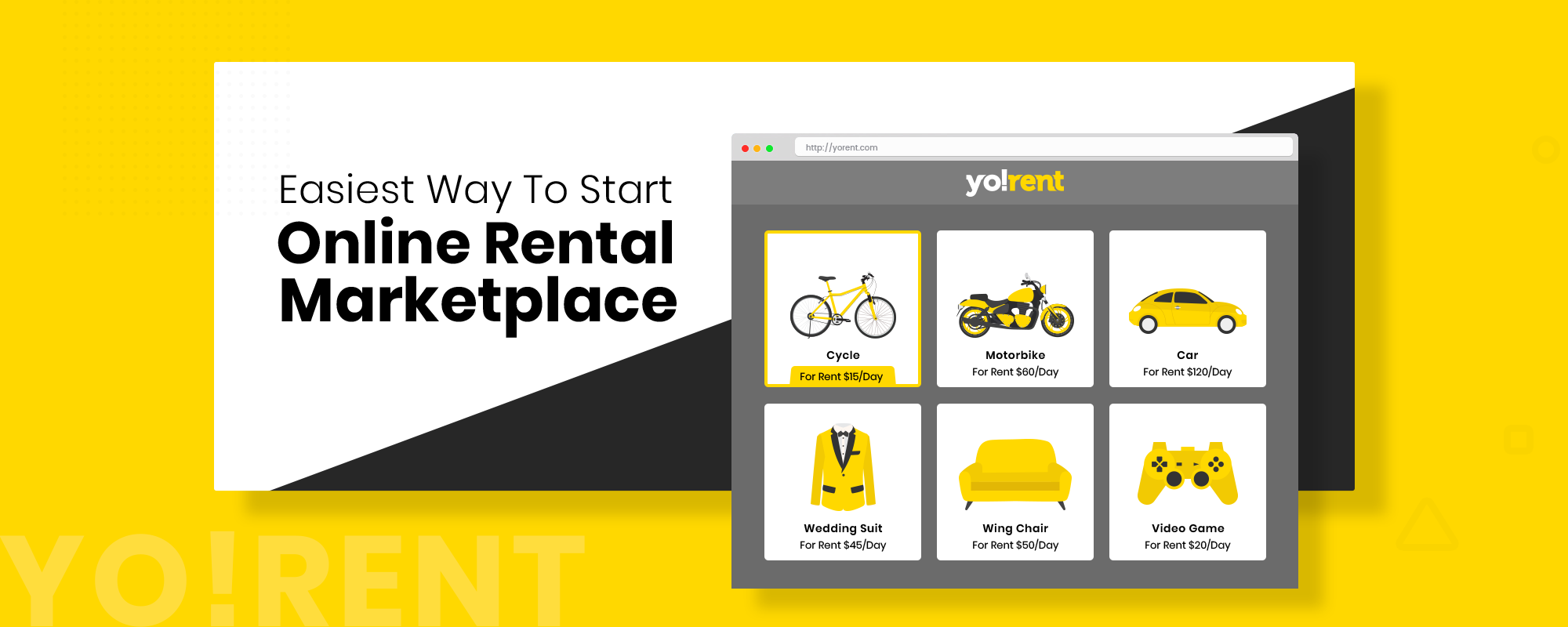 Launch A Multi-vendor Rental Ecommerce Marketplace with Yo!Rent
