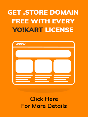 Get free store domain with YoKart