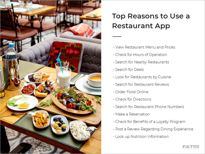 Reasons to use a Restaurant app
