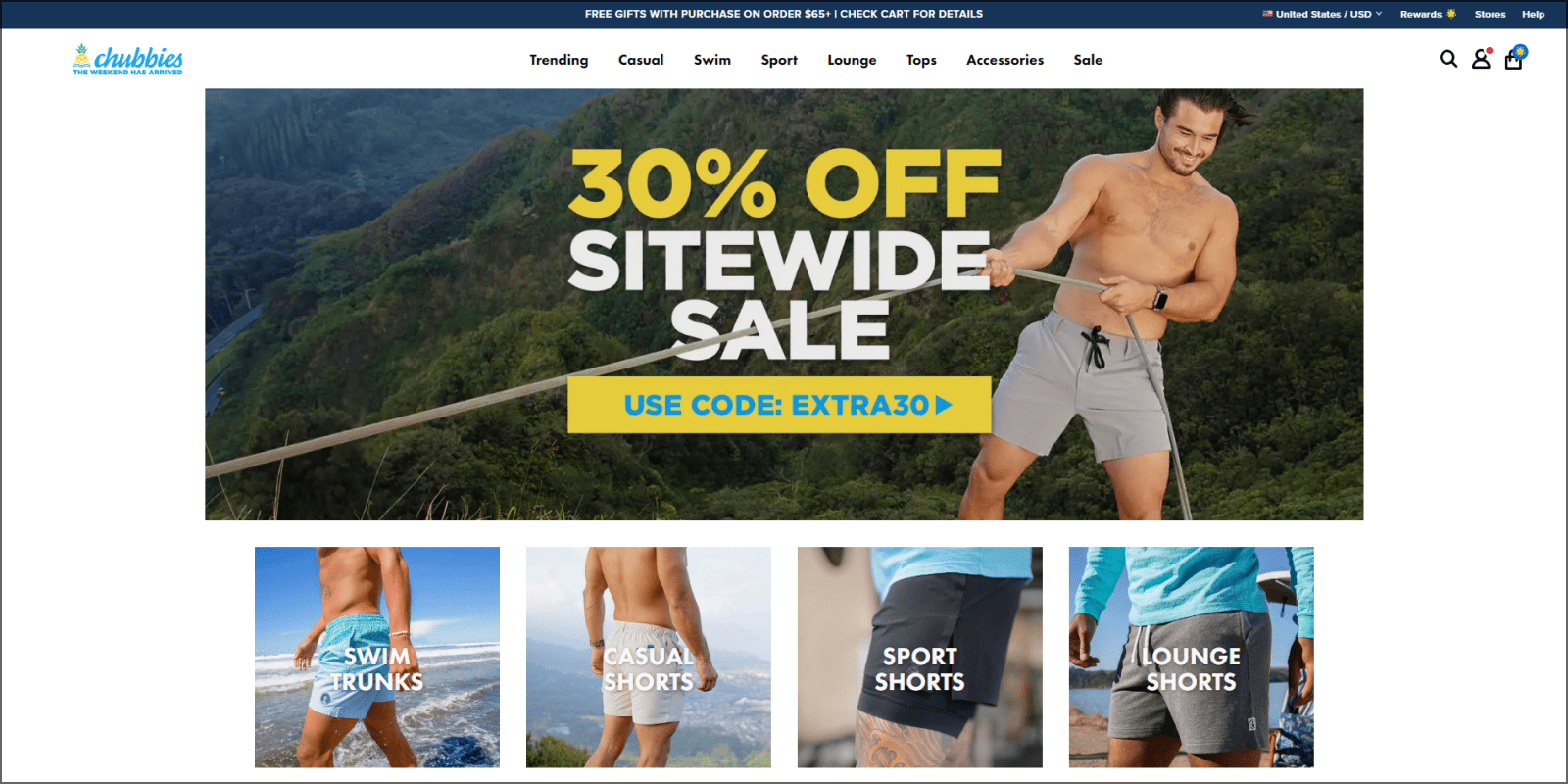 Chubbies - unique marketplace examples