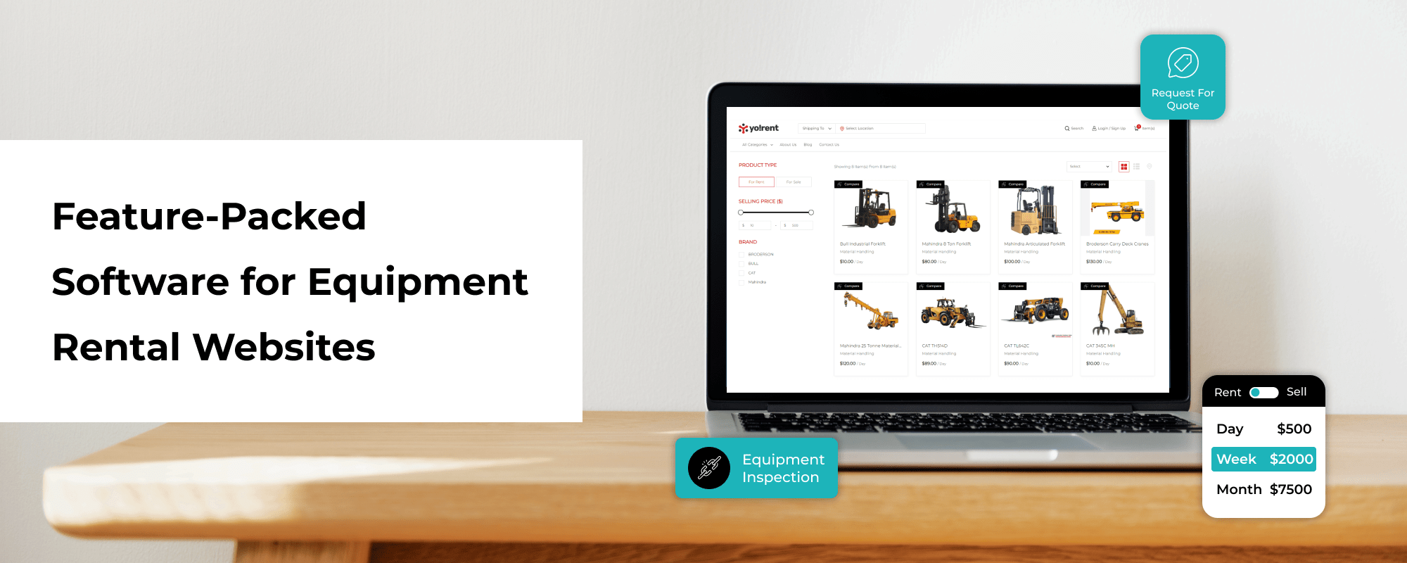 Best Equipment Rental Software to Build Rental Website in 2025