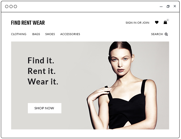P2P Online fashion rental marketplace