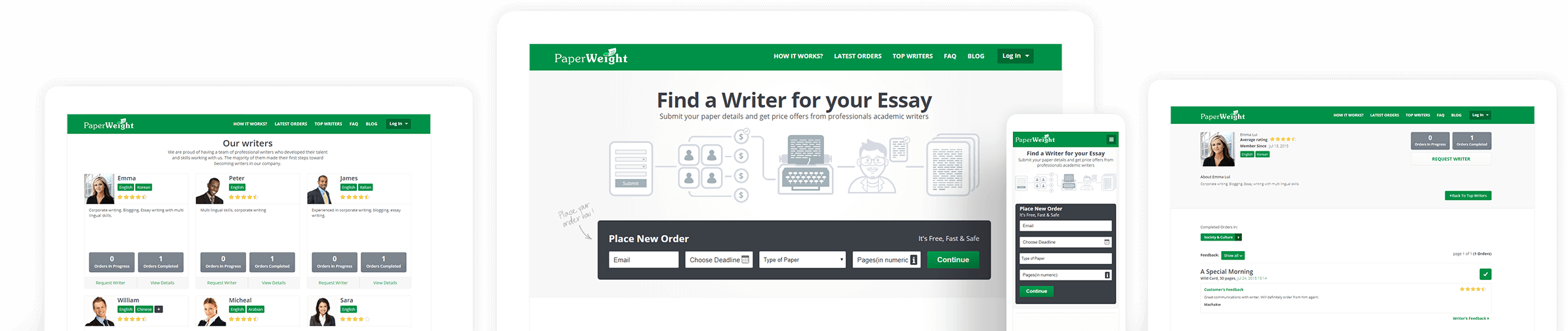 Paperweight Essay Writing Website Builder