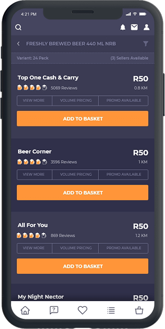 B2B liquor selling platform mobile app