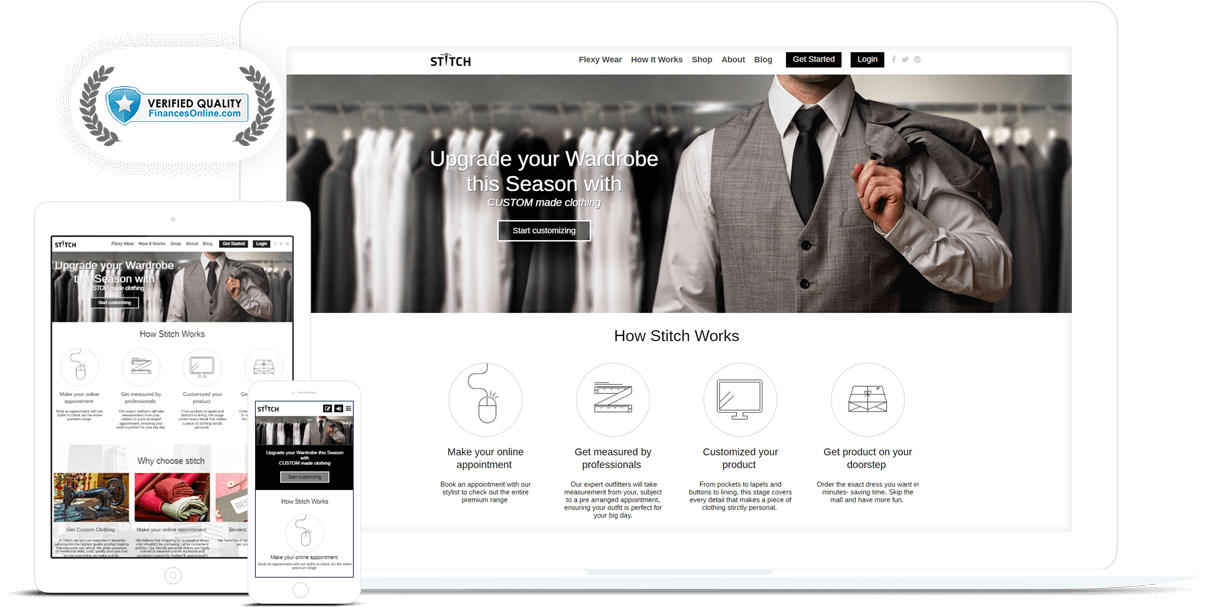 online custom tailoring platform