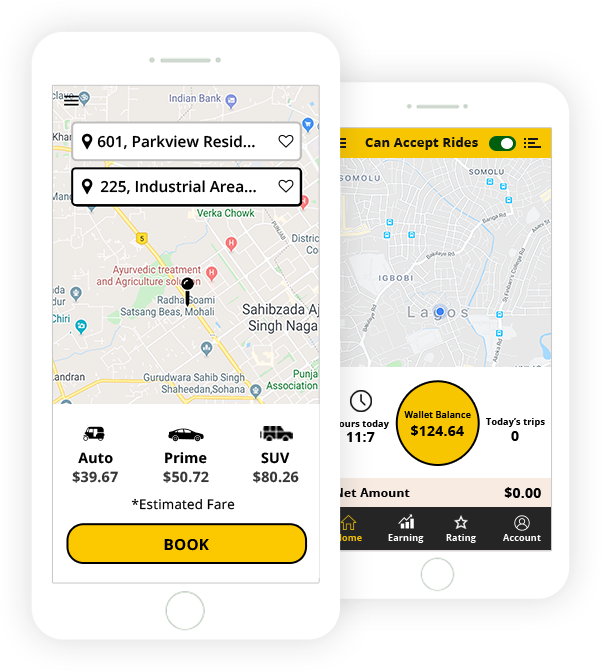 white label taxi app solution